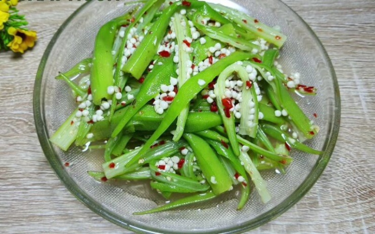 Đậu bắp trộn chua ngọt