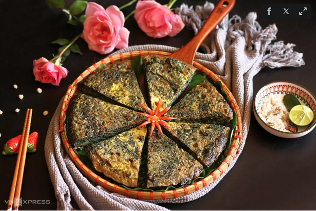 Trứng chiên lá mơ lông