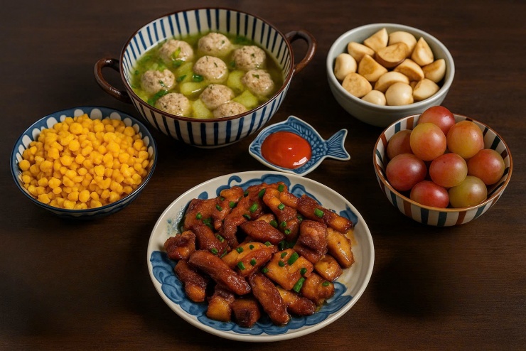 Mâm cơm ấm cúng mùa thu chống lại cảm cúm.