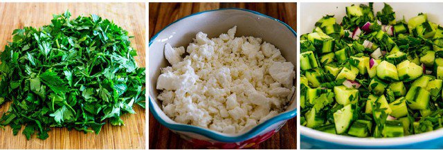 Chuẩn bị các nguyên liệu làm salad