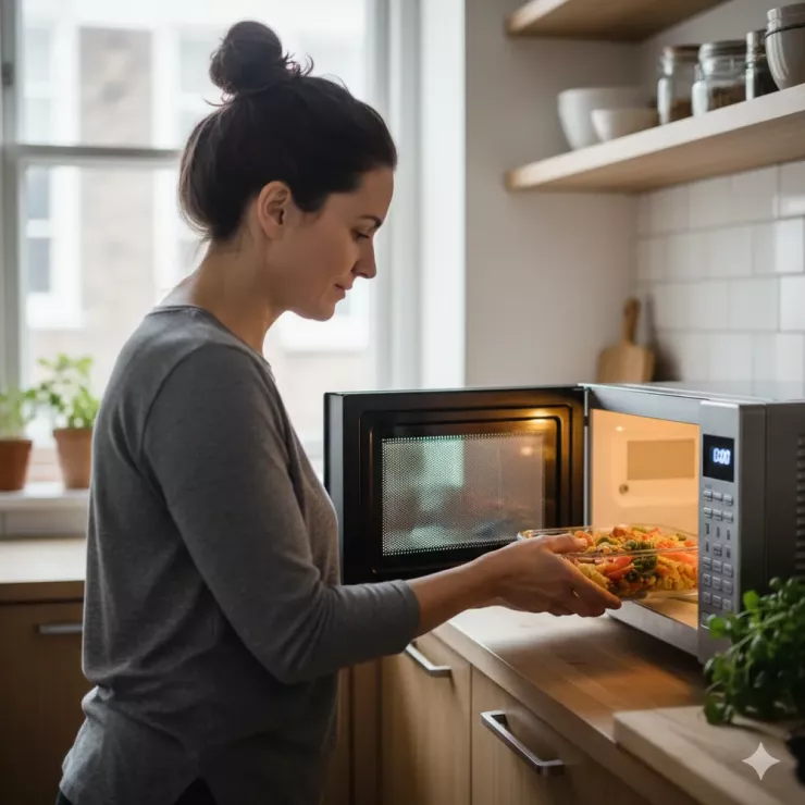 Lò vi sóng có giữ lại được chất dinh dưỡng không?. Ảnh: AI.