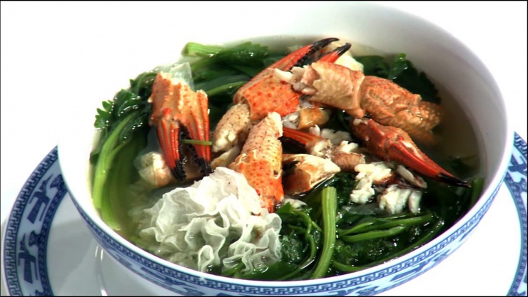 Canh cần tây càng ghẹ