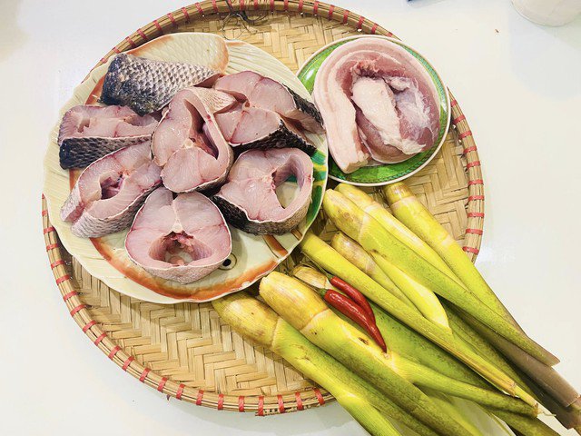 Nguyên liệu món cá kho củ niễng