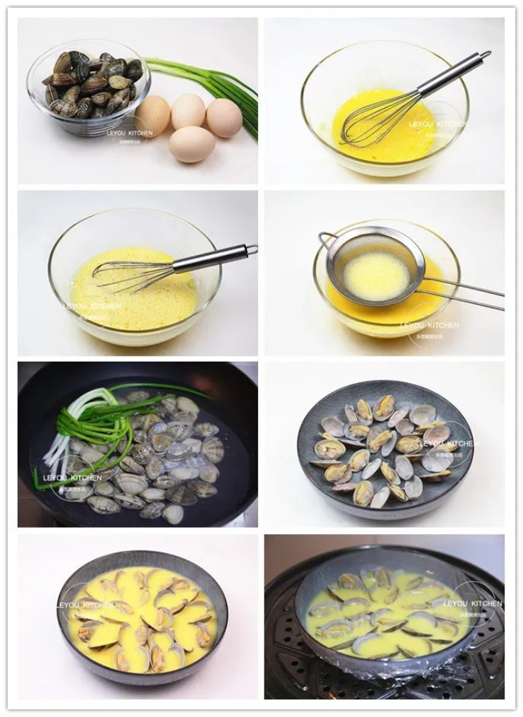 Cách làm trứng hấp nghêu