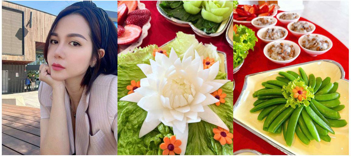 Là người chỉn chu nên khi làm mâm cỗ cũng phải đẹp và đầy đủ