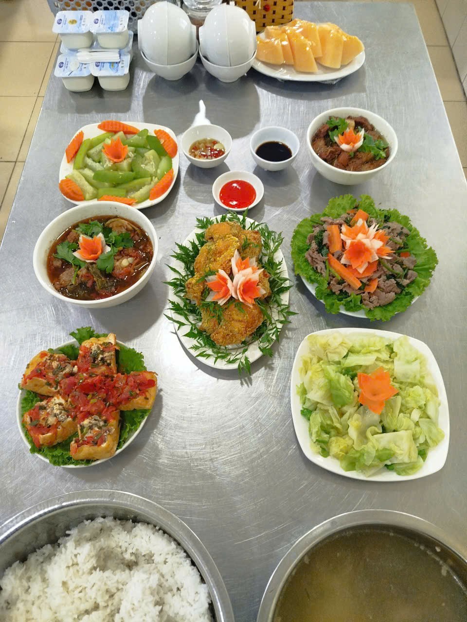 Bữa ăn trong ngày sơ duyệt, tổng duyệt và ngày 2/9